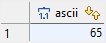 PostgreSQL ASCII function - string example