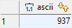 PostgreSQL ASCII function - unicode example